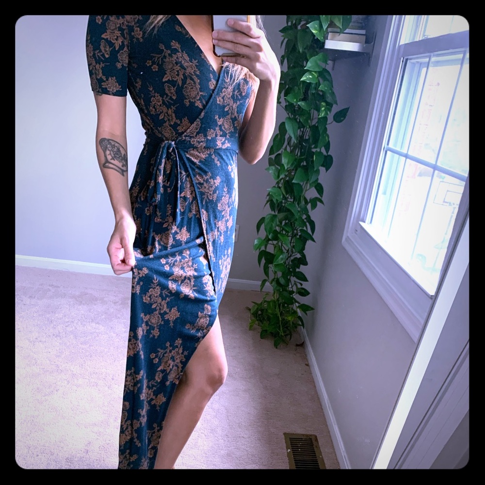 Floral Green Dress